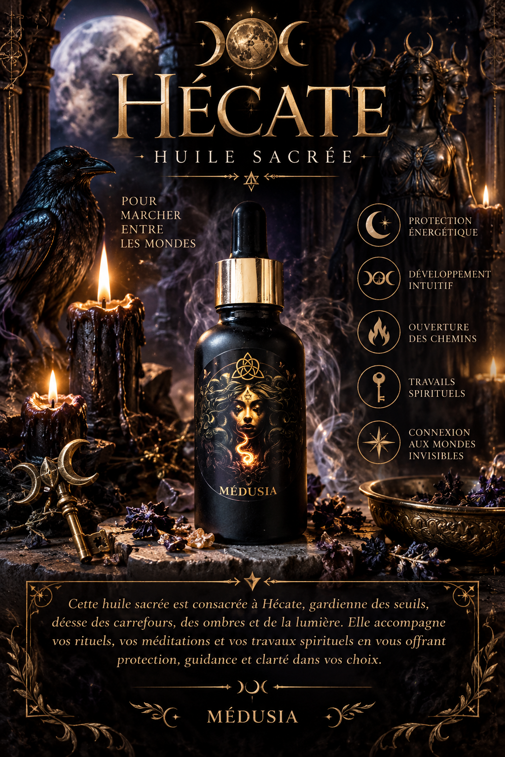 Huile divinité • Hécate