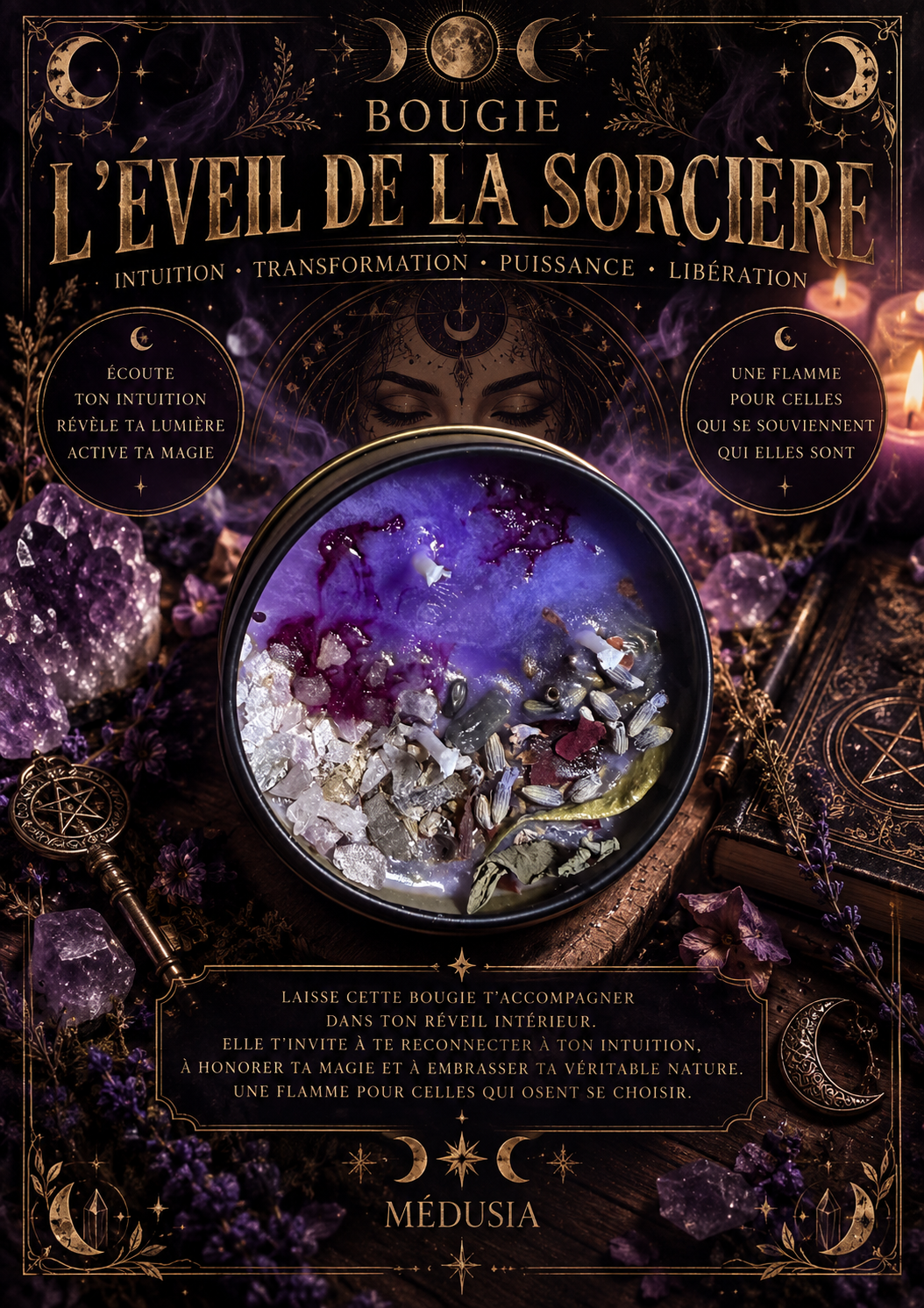 Bougie L’éveil de la sorcière