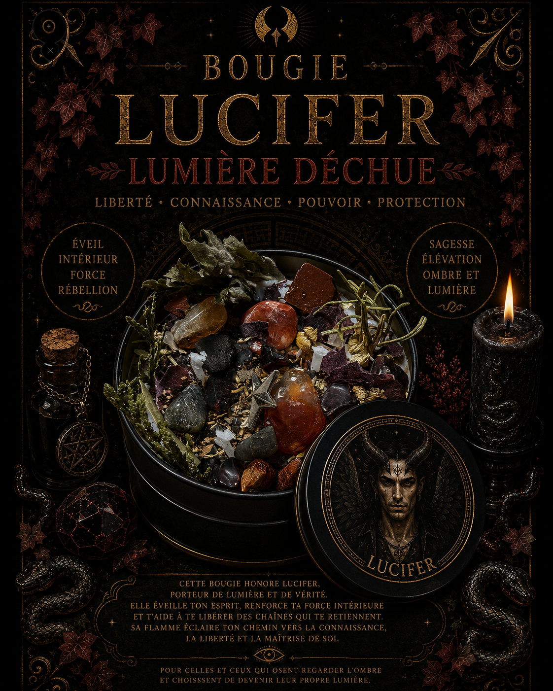 Bougie divinité • Lucifer