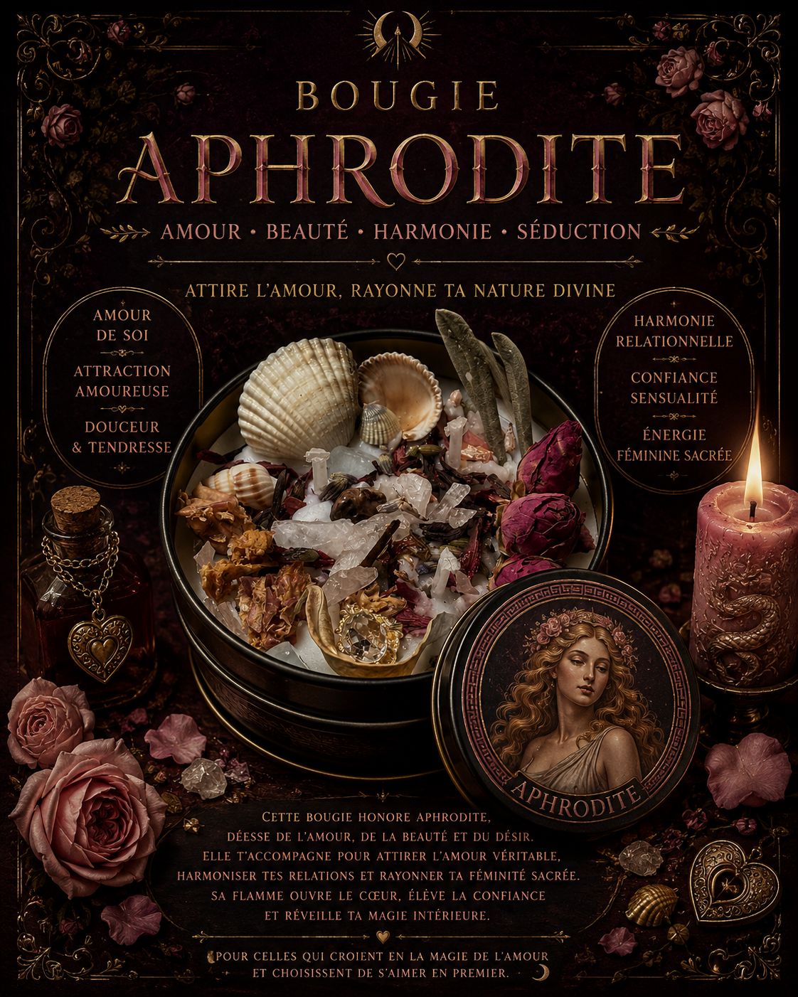 Bougie divinité • Aphrodite
